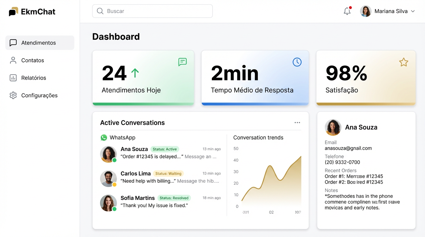 EkmChat Dashboard